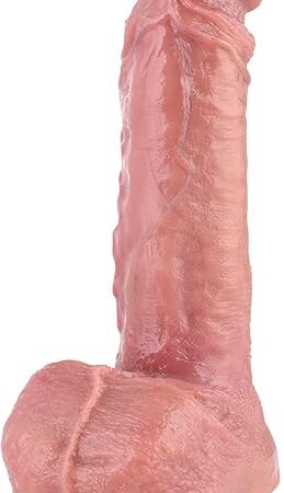 Hismith 10.3 Dual-Density Ultra Realistic Silicone Dildo, 7.50 Insertable Length with KlicLok System for Advanced User, L Size Yalman, High-end Series