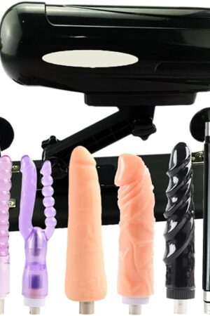 FREDORCH Thrusting Machine with Dildos Sex Massager Tool Telescopic Masturbation Love Machine for Women and Men