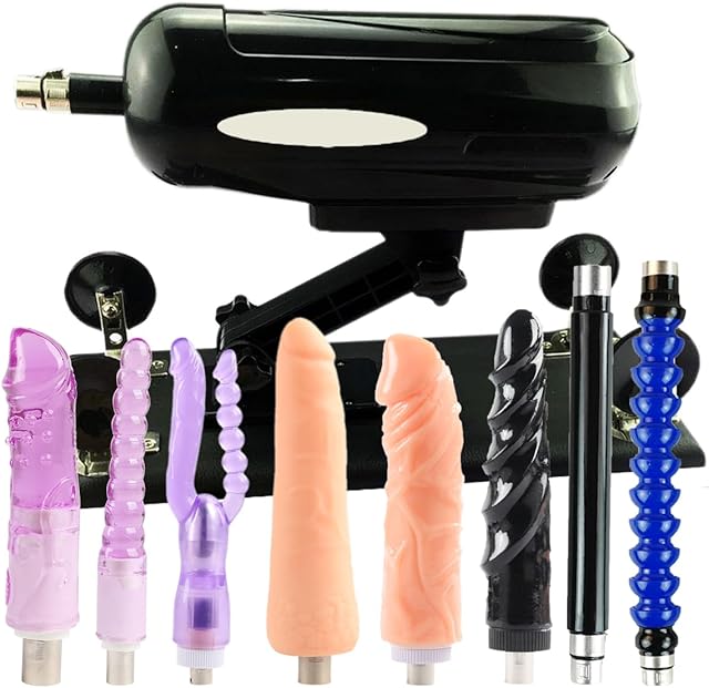 FREDORCH Thrusting Machine with Dildos Sex Massager Tool Telescopic Masturbation Love Machine for Women and Men