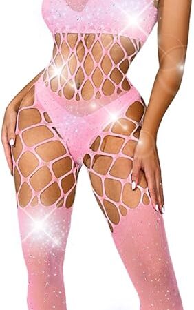 Glitter Rhinestone Bodysuit, Sexy Rave Outfits, Sizes Fit 0-16