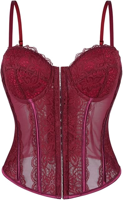 Lace Corset Tops for Women 2025 Palace Overbust Fish Bones Bustier Renaissance Body Shaper Straps Cami Top Bodice