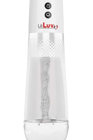 iPump Sucking Masturbator Penis Pump + Magic Sleeve Battery Operated - White Dots