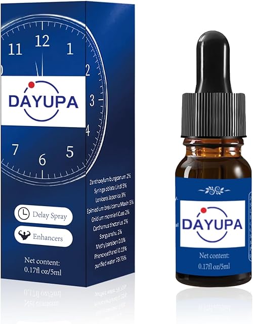 DAYUPA-Enhancers-Natural Delay Drops for Men-Herbal Desensitizing Delay Drops for Lasting Longer in Bed-Quick Acting Climax Control-Delay Spray