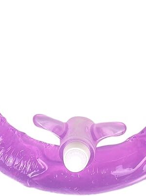 14 Inches Double Ended Dildo with Vibrator, Realistic Penis and Beads Vibrating Double Dong Adult Sex Toys for Women Lesbian Couple