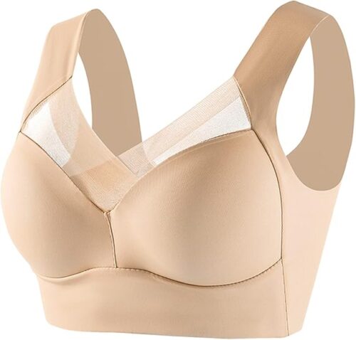 Zenchic Bras for Women Seamless Sexy Comfort Push Up Wireless Bra Full-Figure Lift Ice Silk Anti Sagging Underwear