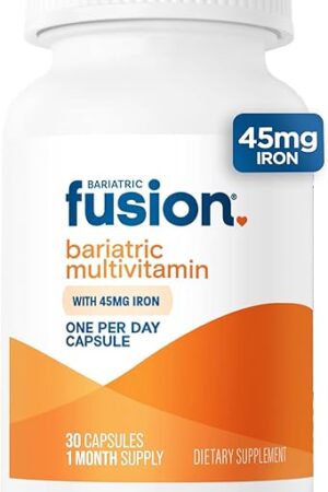 Bariatric Fusion One Per Day Bariatric Multivitamin with Iron | Easy to Swallow Capsule | Vitamin for Bariatric Surgery Patients | Gastric Bypass and Sleeve Gastrectomy | 30 Count | 1 Month Supply