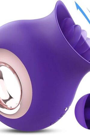Vibrator G-Spot Vibrators Clitoris Tongue Licking Vibrator 9 Speed Nipples Clit Sex Toy for Women Blowjob G Spot Orgasm Stimulator Women Masturbation Toy, Purple