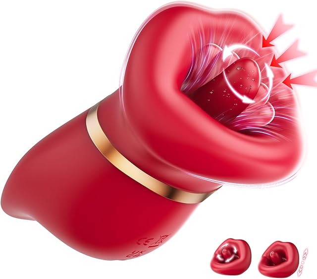 Vibrator Adult Sex Toys for Women - 4IN1Mouth Sucking Vibrators Liquid Silicone 10 Tongue Licking Vibrater 3 Suction Female Nipple Licking Anal G Spot Couple Sex Machine Clitoral Stimulator Sex Toys