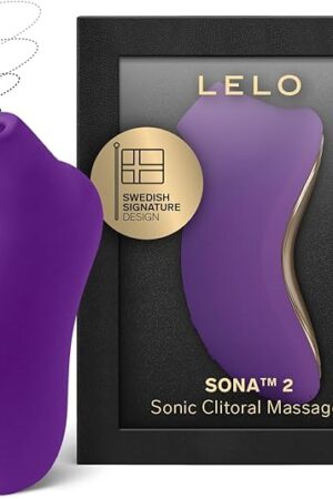LELO SONA 2 Sonic Waves Clitoral Vibrator, Waterproof Clit Sucking Vibrator, Suction Vibrator for Women for Deeper Satisfaction, Clitoris Stimulator for Woman, Purple