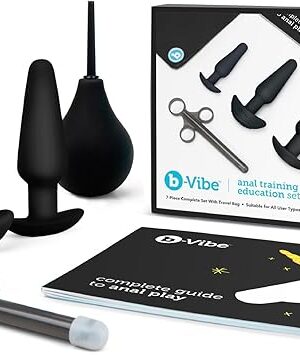 b-Vibe Training and Education Set Anal Plug Adult Toys, Adult Sex Toys Anal Plug for Couples, Anal Training, and Sexual Stimulation Device for Butt Plug