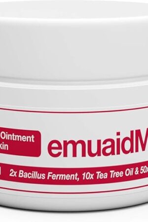emuaid EMUAIDMAX Ointment for Itchy Skin, Maximum Strength Treatment for Athlete's Foot, Psoriasis, Jock Itch, Rash, Eczema, Cold Sores, Blisters, and Yeast Infection, 05oz