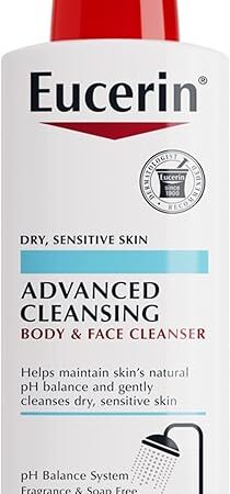 Eucerin Advanced Cleansing Body & Face Cleanser - Fragrance & Soap Free for Dry, Sensitive Skin - 169 fl oz Bottle