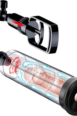 Generic Male Enhancement Growth Pump, Men's Inch Fully Men's Vacuum Pump Enlargement Pen,, Black