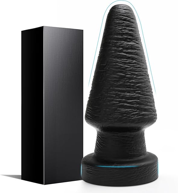 Anal Butt Plug Trainer,Thick Anal Butt Plugs Fat Anal Dildo Large Anal Toys Waterproof Butt Plugs,Huge Anal Plug Anus Dilator Textured Anal Sex Toys for Adult Women Men Advanced Anal Play(Fat)