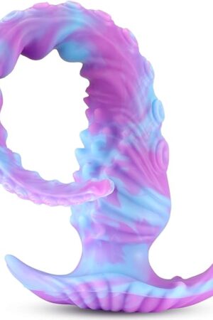Extra Long Dildo Huge Anal Plug 17.7 Inch Anal Adult Toys, Monster Fantasy Knot Dildos Bringing Deep Pleasure Soft Liquid Silicone Butt Plug, G-Spot Stimulation and Prostate Orgasm Sex Toys Unisex