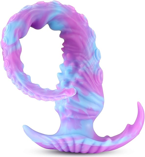 Extra Long Dildo Huge Anal Plug 17.7 Inch Anal Adult Toys, Monster Fantasy Knot Dildos Bringing Deep Pleasure Soft Liquid Silicone Butt Plug, G-Spot Stimulation and Prostate Orgasm Sex Toys Unisex