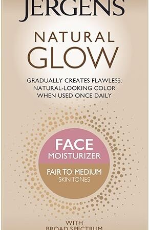 Jergens Natural Glow Daily Facial Moisturizer, Fair to Med 2 fl oz (59 ml)