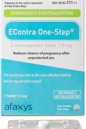 EContra One-Step? Emergency Contraceptive, 15 mg (1 Levonorgestrel Tablet) Compares to Plan B One-Step?
