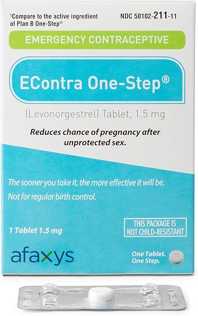 EContra One-Step? Emergency Contraceptive, 15 mg (1 Levonorgestrel Tablet) Compares to Plan B One-Step?