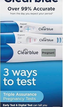 Clearblue Triple Assurance Pregnancy Test Kit, Home Pregnancy Tests, 3 Ways to Test, 3 Ct