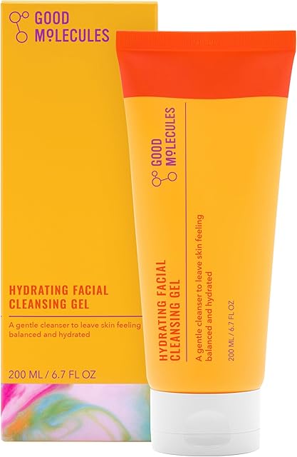 Good Molecules Hydrating Facial Cleansing Gel - Face Wash with Rosewater and Pineapple Extracts to Brighten, Cleanse, and Moisturize - Facial Cleanser, Skin Care