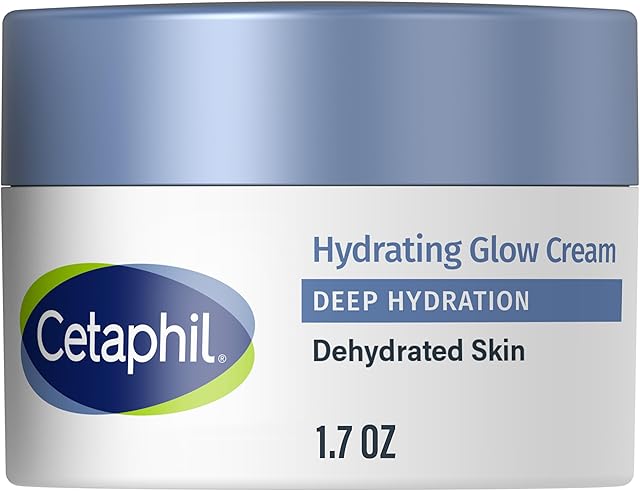 Cetaphil Deep Hydration Healthy Glow Daily Face Cream, 17 oz, 48 Hour Dry Skin Face Moisturizer for Sensitive Skin, With Hyaluronic Acid, Vitamin E & Vitamin B5
