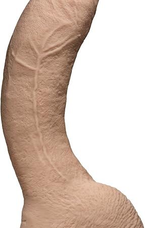 Doc Johnson Signature Series - Jeff Stryker - 10 Inch Realistic ULTRASKYN Dildo with Removable Vac-U-Lock Suction Cup - F-Machine & Harness Compatible - for Adults Only, Vanilla