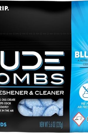 DUDE Bombs - Toilet Stank Eliminator - 1 Pack, 40 Pods - Fresh Scent 2-in-1 Stank Eliminator + Toilet Bowl Freshener - Refreshing Blend of Lavender, Cedar, Lime, and Eucalyptus