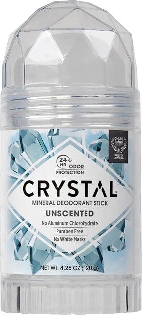 CRYSTAL Deodorant Stick (30003), Unscented, 425 Ounce
