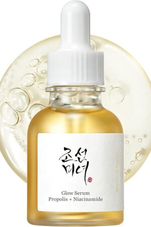 Beauty of Joseon Glow Serum Propolis and Niacinamide Hydrating Facial Soothing Moisturizer for Uneven Skin Tone Korean Skin Care 30ml 1 floz