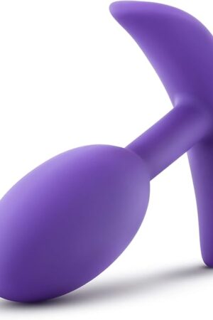 Eden Adult Sex Toys - Steel Ball Butt Plug - 4" Motion-Activated Vibrating Silicone Anal Plug with Internal Rolling Beads - Prostate G-Spot Stimulation - Long-Term Wear Prostate Massager - Purple