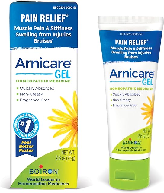 Boiron Arnicare Gel Natural Soothing Relief for Joint Pain, Muscle Pain, Inflammation, Soreness, and Bruises - Non-greasy and Fragrance-Free - 26 oz