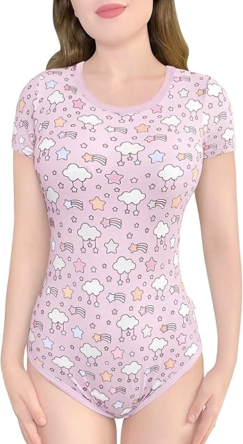 Cotton Romper Onesie Pajamas Bodysuit - Pastel Sky Onesie