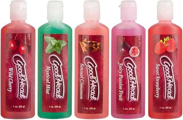 Doc Johnson Goodhead, Assorted Flavors, 5 ct, White, 5 X 1 oz (5 X 28 g) (1360-11-AM)