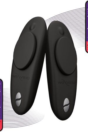 We-Vibe Tease Us Set Moxie + Moxie Wearable Lay On Panty Vibrators | Remote & App Control Vibrating Sex Toys for Couples | Clitoral Stimulators with 10 Intensity Levels | Adult Sexual Pleasure Tools