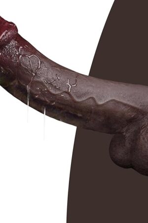 1063in Big Black Dildo Huge BBC Dildo - 220'' Diameter Dual Density Realistic Thick Anal Toy with Strong Suction Cup, Soft Real Skin Massive Long Cock, Adult Sex Toys for Women Men Couple Gay