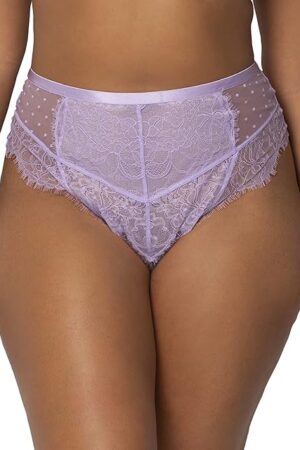 Women's Mesh & Lace High Waisted Thong