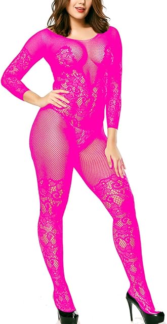Women's Sexy Bodystocking Strap Bodysuits Thigh Lingerie Fishnet