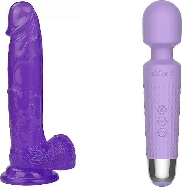 Harness Compatible 7 inch Dildo, Mini Halo Vibrator Bundle