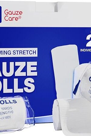 Gauze Rolls Pack of 24 ? Premium Quality Lint and Latex-Free 4 inches x 41 Yards Conforming Stretch Bandages Designed for Effective Wound Care & Comfort - Ideal for use as a Mummy wrap