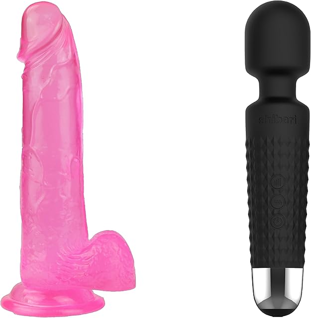 Harness Compatible 7 inch Dildo, Mini Halo Vibrator Bundle