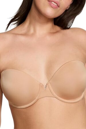 Women's Bare Lightly Lined Strapless Bra, Bras for Women (32A-38DD)