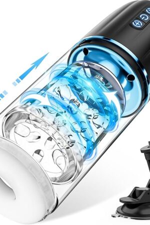 Automatic Male Masturbator Sex Toys for Men - 3IN1 Adult Toys with 7 Thrusitng & Rotating Modes for Penis Training, Pocket Pussy Stroker Masturbators with Suction Base for Man