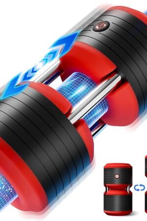Cafatop Male Masturbator Sex Toys for Men - Male Sex Toy with 10 Vibrating Modes Blowjob Sex Machine Stroker for Penis Training Stimulation Increase Endurance, Double Side Adult Toy for Men Pleasure