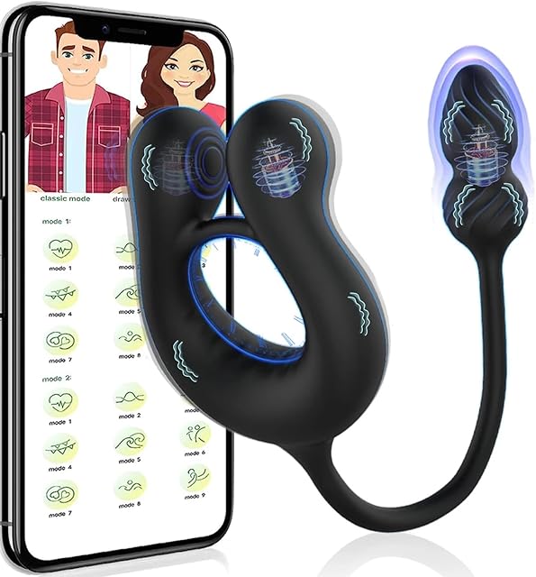 Vibrating Cock Ring Prostate Massager Anal Sex Toy Vibrator Balls Remote Control Male Masturbator Couple Clit Butt Plug Penis Sextoy for Men Women Partner