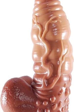 10.6 Inch Giant Dildo, Dual Density Silicone Fantasy Dildo, 2.75'' Diameter Thick Dildos with Powerful Suction Cup, Hands-Free G-Spot Anal Monster Dildos, Adult Sex Toy for Women and Men