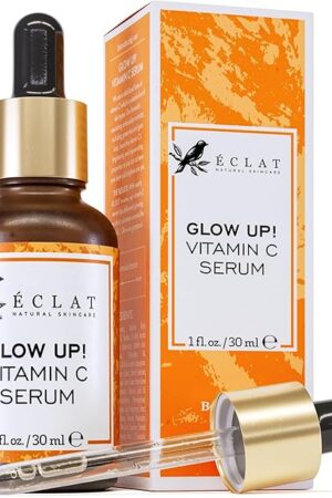 Eclat Skincare Vitamin C Face Serum - Skin Care for Dark Spots, Vitamin C Serum with Hyaluronic Acid, Ferulic Acid, & Vit E - Anti Aging and Skin Brightening, Pure Vit C Facial Care - 30 ml