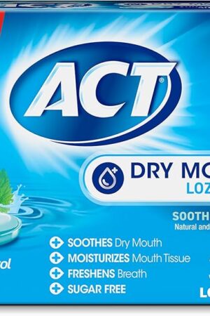 ACT Dry Mouth Lozenges with Xylitol, Soothing Mint, 36 Lozenges