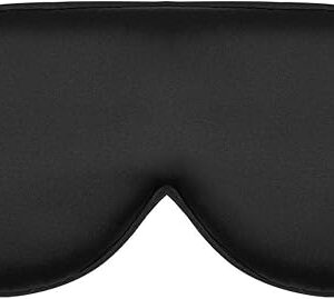 Alaska Bear Sleep Mask Silk Cover Eye Contour for Pressure-Free Sleeping, Upgrade Over Conventional Flat Satin Eye Masks, Machine Washable
