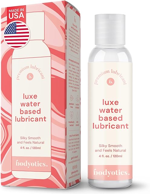 Water Based Lube - Versatile, Natural Feel - Toy and Silicone-Friendly for All Your Adventures - Water-Play & Edible - Made in USA - Personal Lube for Women, & Couples (4 Fl Oz)